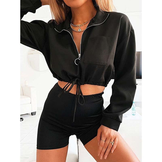 Women Short Streetwear Hoodie