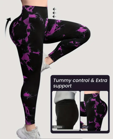 3 Pcs Plus Size Women's Yoga Leggings With High Waistband