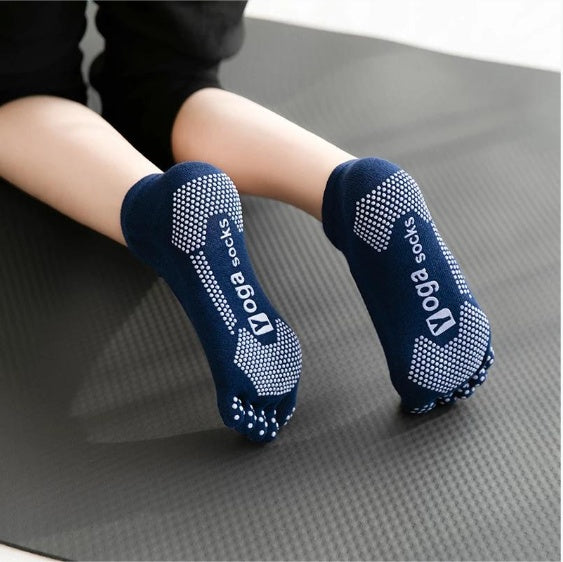 1pair Women Yoga Socks Anti-slip Five Fingers