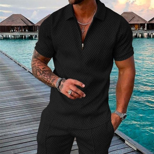 Men's Summer Short Sleeve  Casual Suit